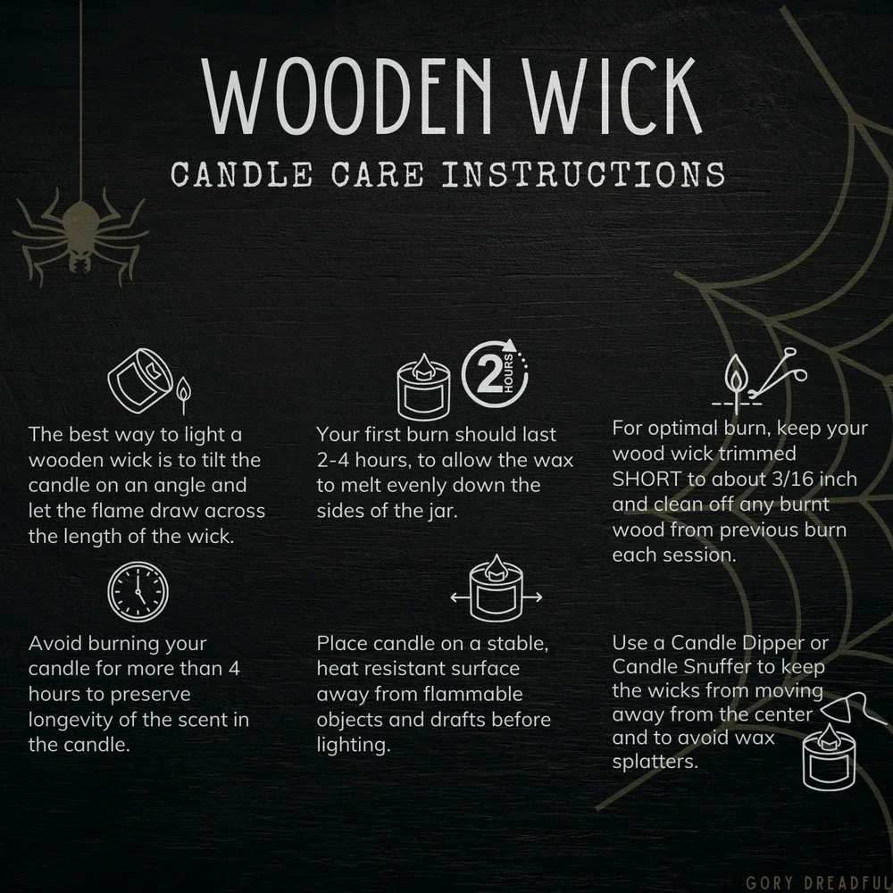 Plum Spooky Crackling Wood Wick Candle: Plum Cinnamon Patchouli Cashmere Wood